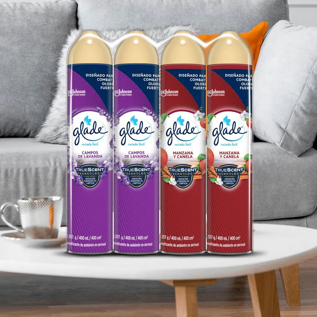 [F600100] Ambientador Glade aerosol PACKx4
