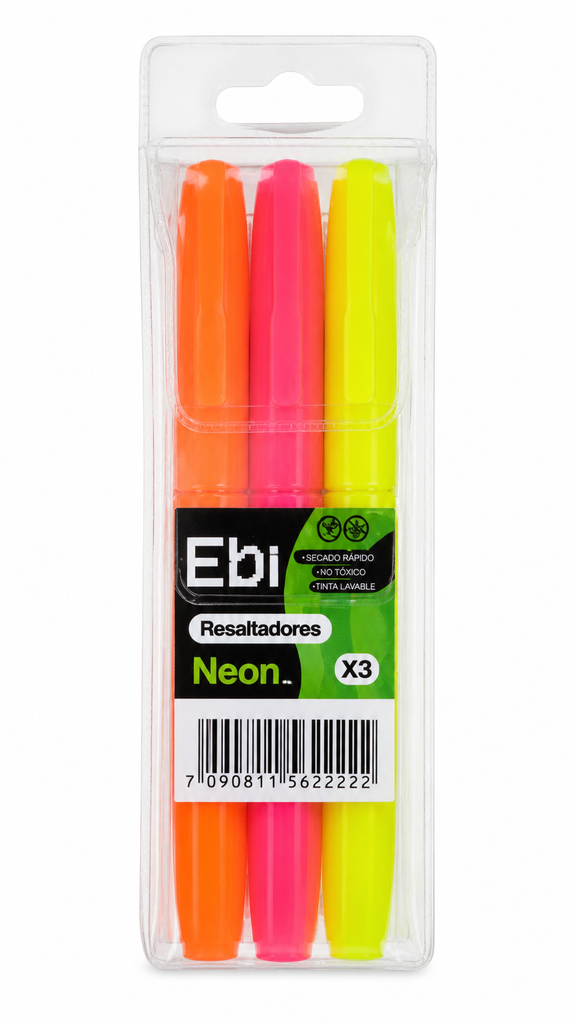 EBI - Resaltadores Neon X3
