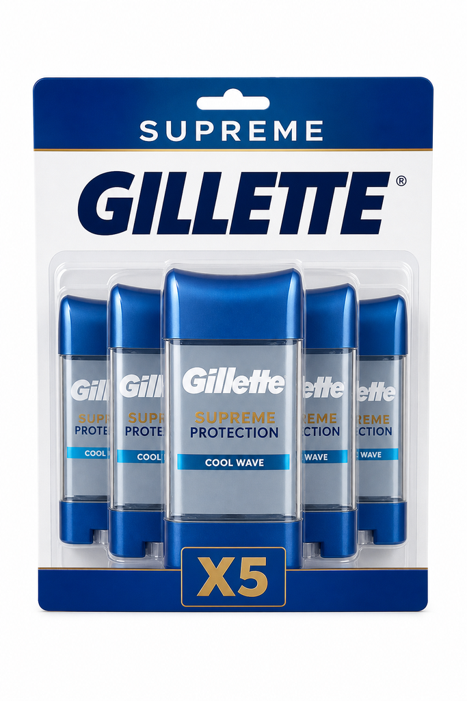 GILLETTE - Desodorante Supreme Pack X5