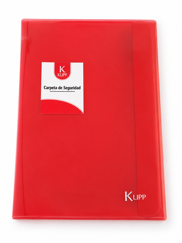KLIPP - Carpeta De Seguridad Roja