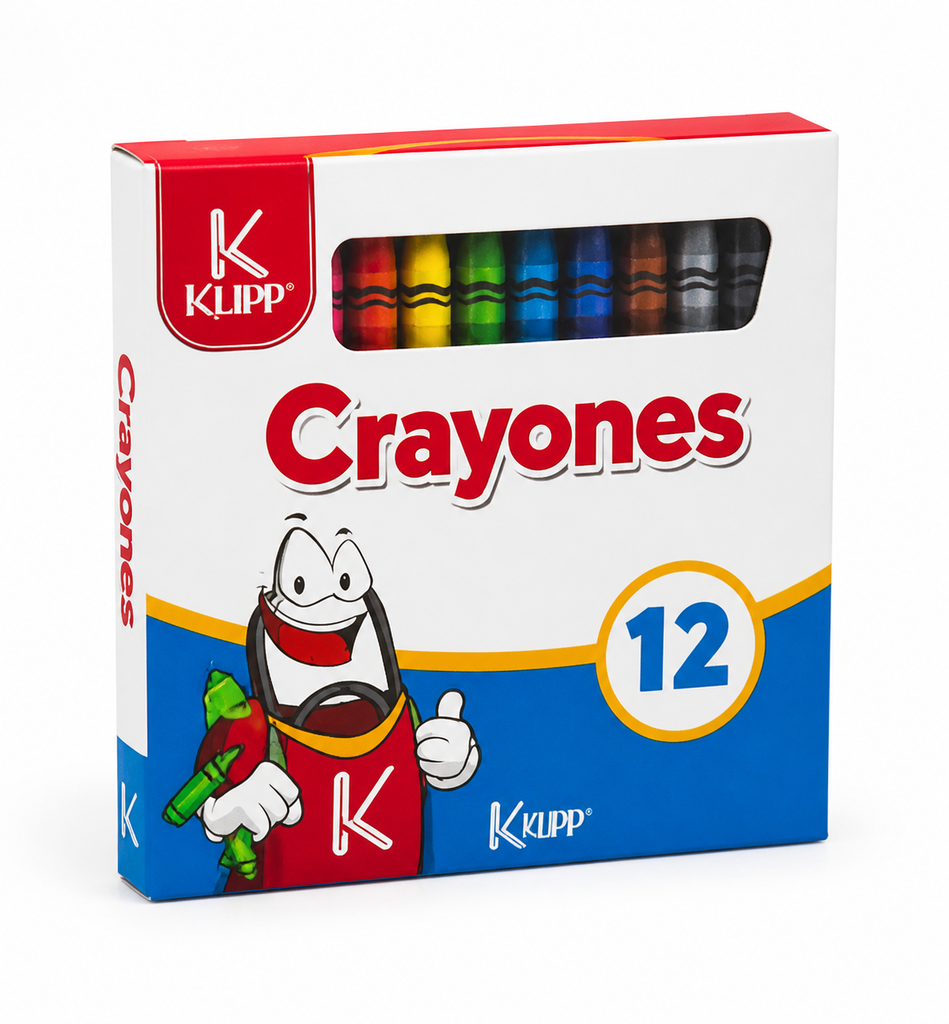 KLIPP - Crayones 12 Unidades