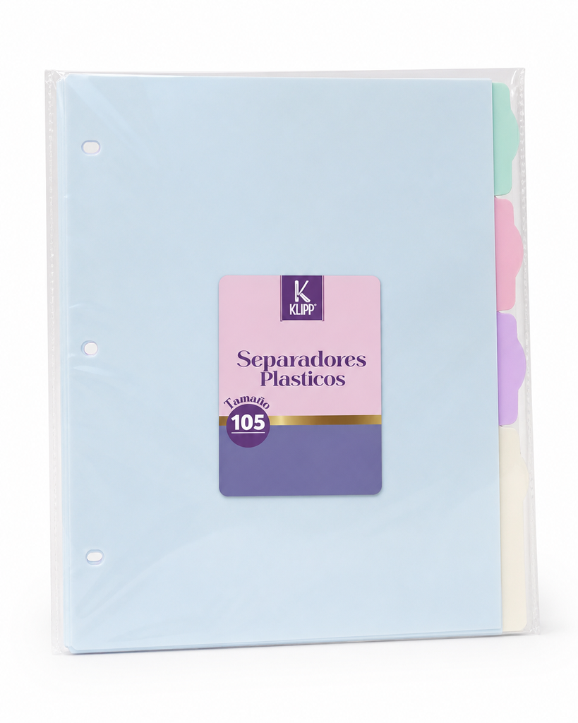KLIPP - Separadores Plasticos Pastel 105