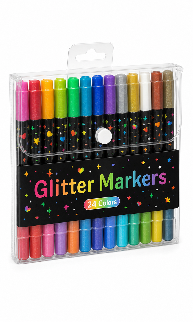Marcadores Glitter 24 Colores