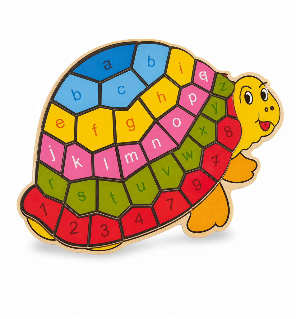 Rompecabezas Madera Tortuga Abecedario