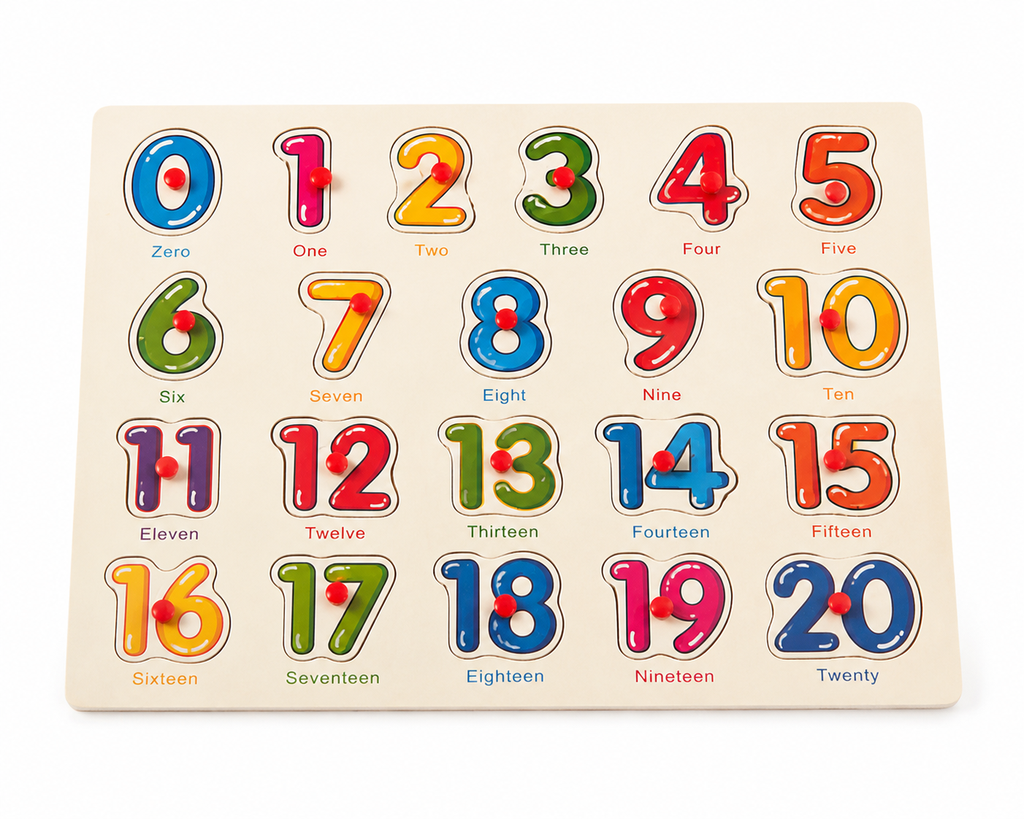 Rompecabezas Numeros Madera 0-20