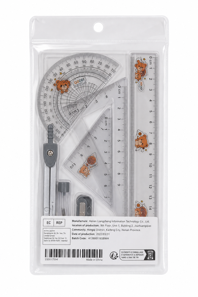 Set Geometria Con Transportador