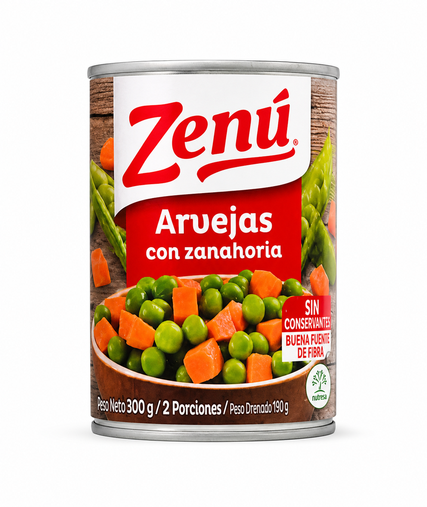 ZENU - Arvejas Con Zanahoria