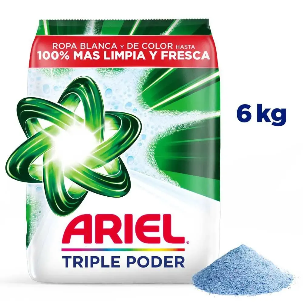 [A016290] Ariel Detergente Triple P 6 Kg