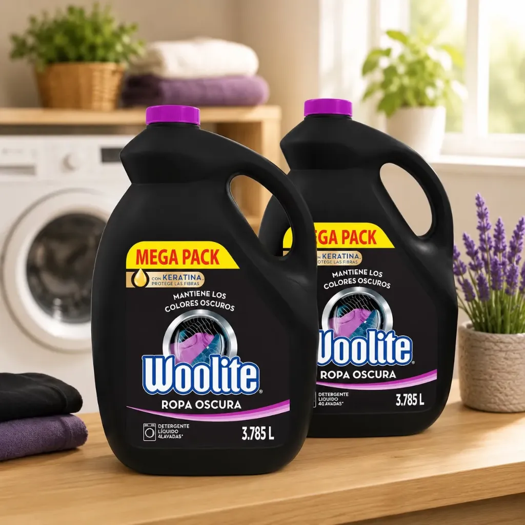 [E009200] Detergente Liquido Woolite Ropa oscura pack 2