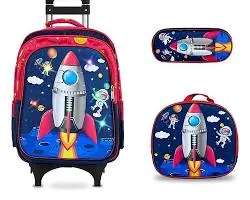 [M100200] Maleta estudiantil cohetes